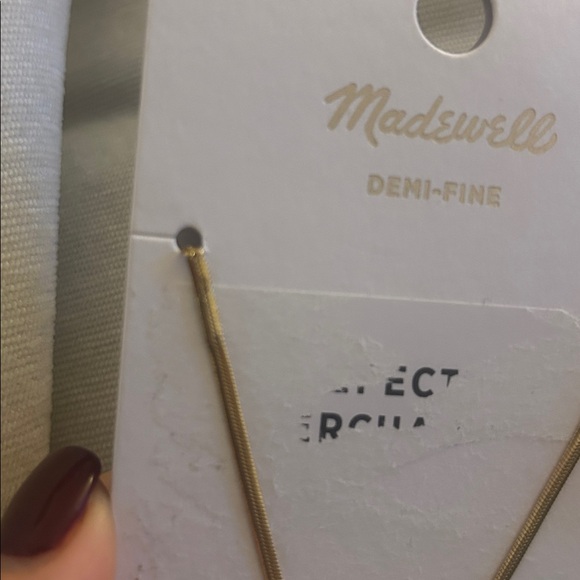 Madewell Demi-Fine Skinny Herringbone Chain - Picture 6 of 7